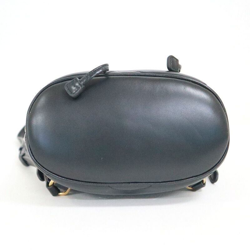 Gucci GG Marmont Backpack Black Gold Leather X — view 4