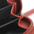 Chanel Caviar Leather Coin Case Red Silver — view 8
