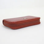 Chanel Caviar Leather Coin Case Red Silver — view 3