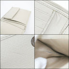Prada Bifold Compact Wallet Saffiano Leather White Silver — view 6