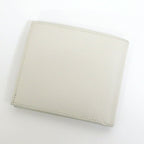 Prada Bifold Compact Wallet Saffiano Leather White Silver — view 2