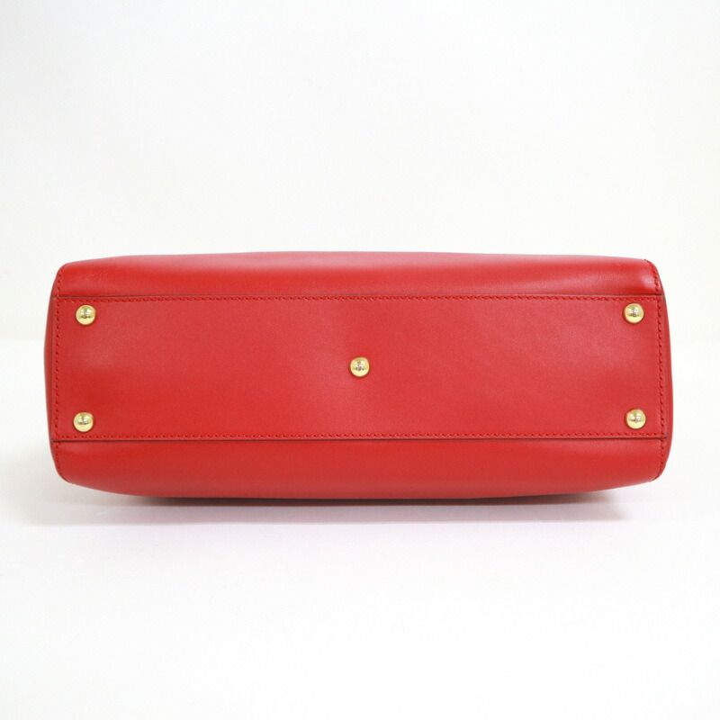 Fendi Peekaboo Shoulder Bag Leather Scarf — view 4