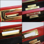 Fendi Peekaboo Shoulder Bag Leather Scarf — view 8