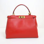 Fendi Peekaboo Shoulder Bag Leather Scarf — view 2