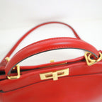 Fendi Peekaboo Shoulder Bag Leather Scarf — view 7
