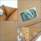 Fendi Peekaboo Wallet Beige Leather — view 7