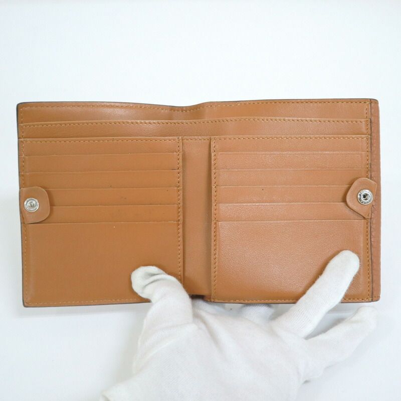 Fendi Peekaboo Wallet Beige Leather — view 4