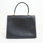 Celine Flap Handbag Leather Black Gold — view 2