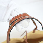 Loewe Shell Basket Bag Small Elephant Grass Leather Natural Pecan — view 8