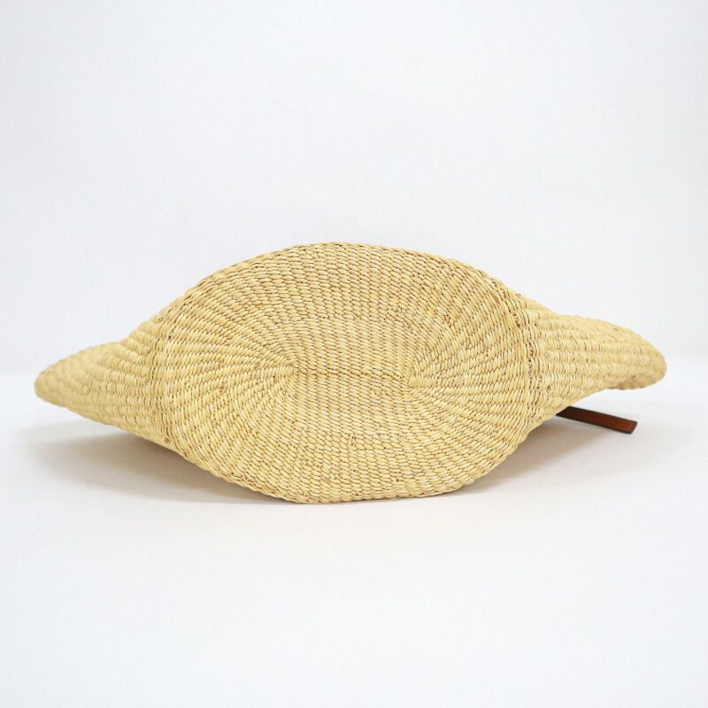 Loewe Shell Basket Bag Small Elephant Grass Leather Natural Pecan — view 4