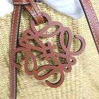 Loewe Shell Basket Bag Small Elephant Grass Leather Natural Pecan — view 7