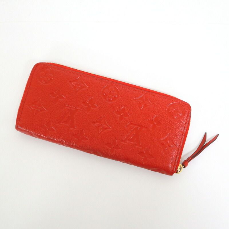 Louis Vuitton Portefeuille Clemence Monogram Empreinte Red — view 2