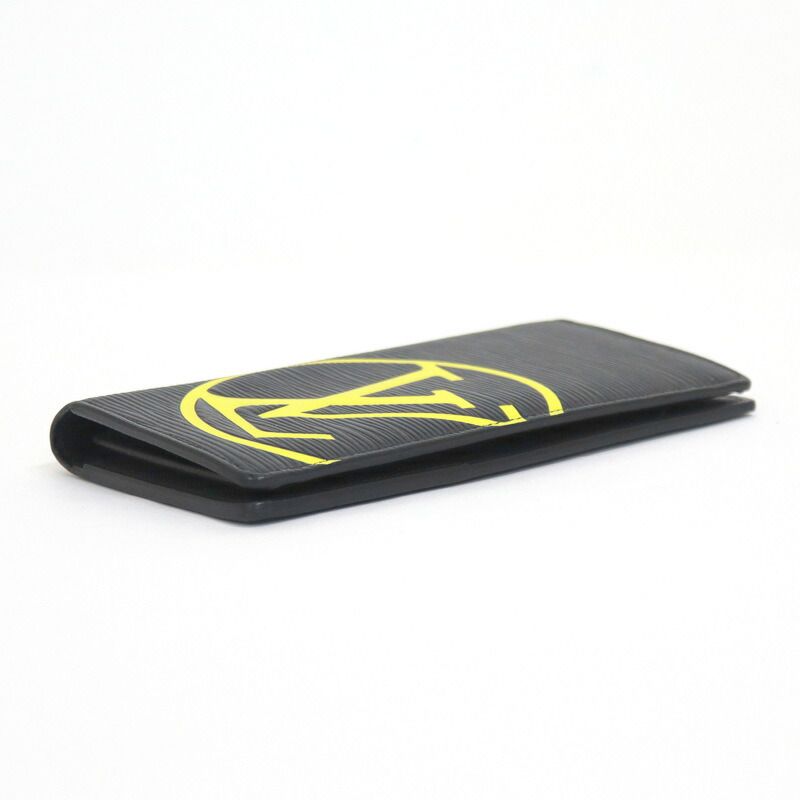 Louis Vuitton Portefeuille Brother Monogram Circle Epi Noir Black Jaune Wallet — view 3