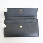Louis Vuitton Pochette Porte Monnaie Cles Wallet Epi Noir Black — view 4