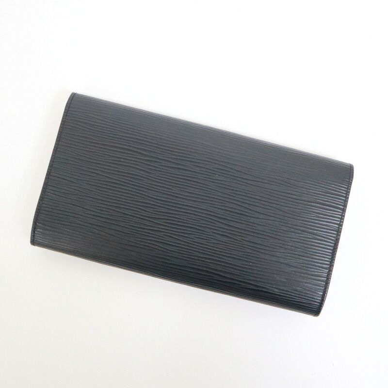 Louis Vuitton Pochette Porte Monnaie Cles Wallet Epi Noir Black — view 2