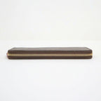 Louis Vuitton Portefeuille Clemence Zip Around Wallet Fuchsia Brown — view 3