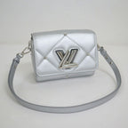 Louis Vuitton Twist PM Shoulder Bag LV Pillow Leather Silver Tag — view 4