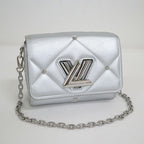Louis Vuitton Twist PM Shoulder Bag LV Pillow Leather Silver Tag — view 2