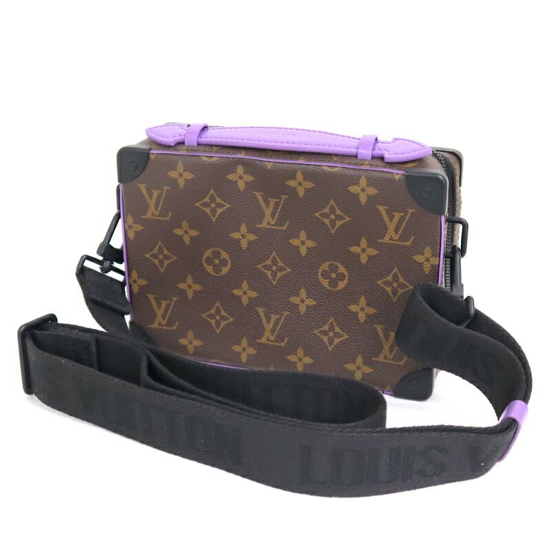 Louis Vuitton Handle Soft Trunk Monogram Macassar Brown Purple — view 2