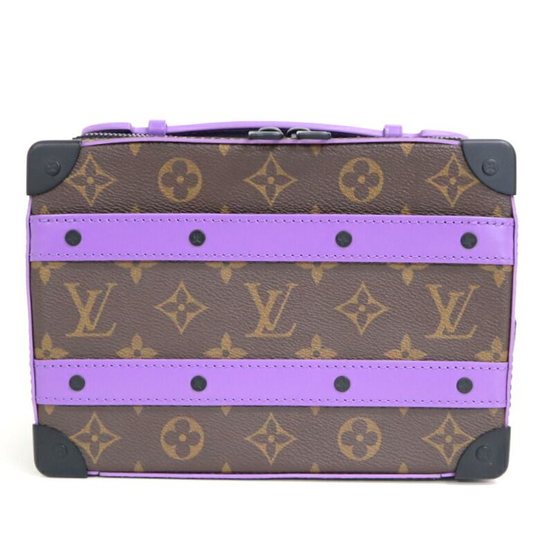 Louis Vuitton Handle Soft Trunk Monogram Macassar Brown Purple — view 6