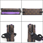 Louis Vuitton Handle Soft Trunk Monogram Macassar Brown Purple — view 4