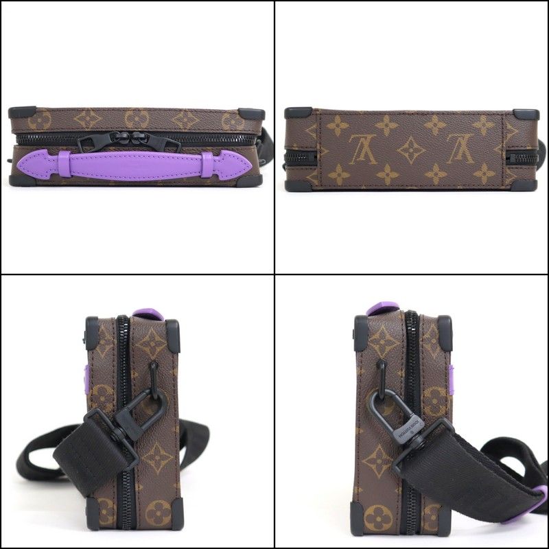 Louis Vuitton Handle Soft Trunk Monogram Macassar Brown Purple — view 4
