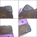 Louis Vuitton Handle Soft Trunk Monogram Macassar Brown Purple — view 9