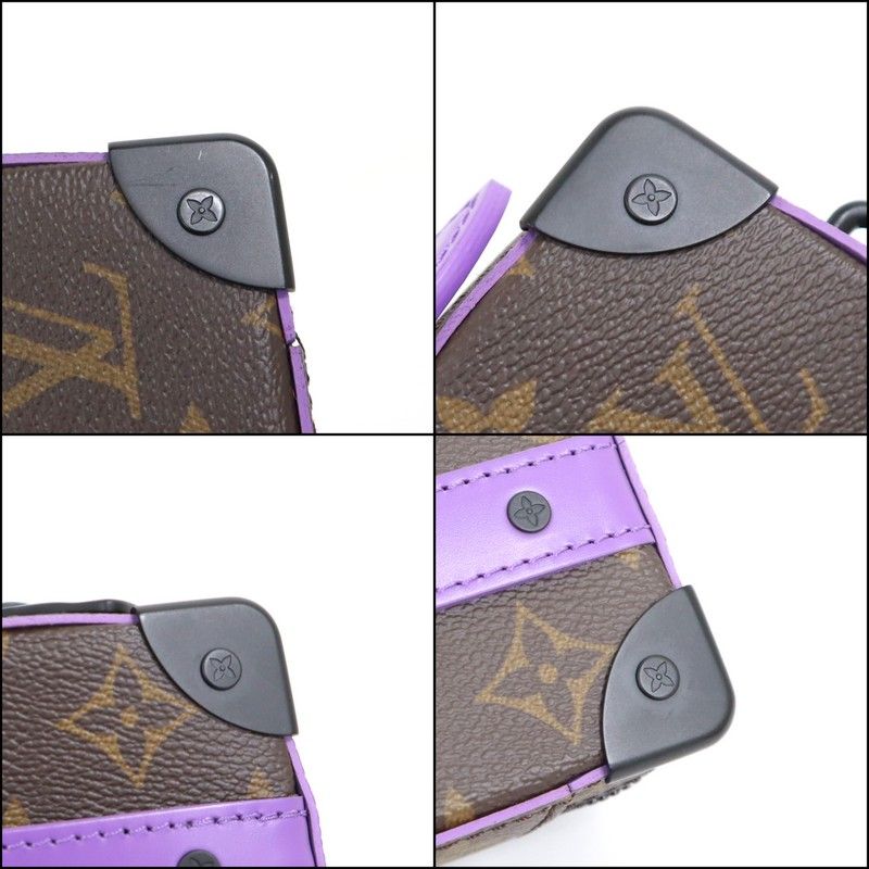 Louis Vuitton Handle Soft Trunk Monogram Macassar Brown Purple — view 9
