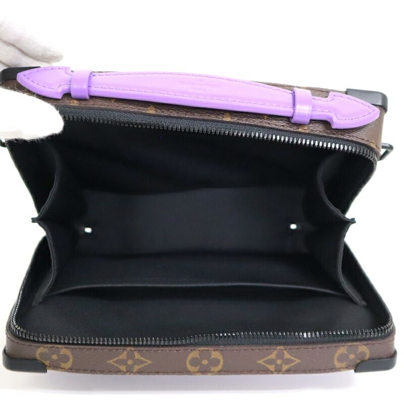 Louis Vuitton Handle Soft Trunk Monogram Macassar Brown Purple — view 7
