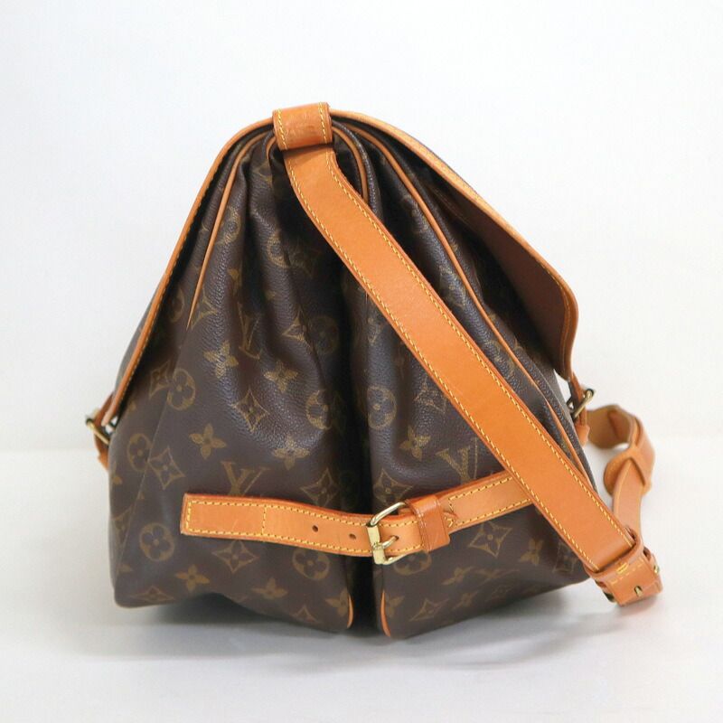 Louis Vuitton Saumur 35 Shoulder Bag Monogram Brown — view 3