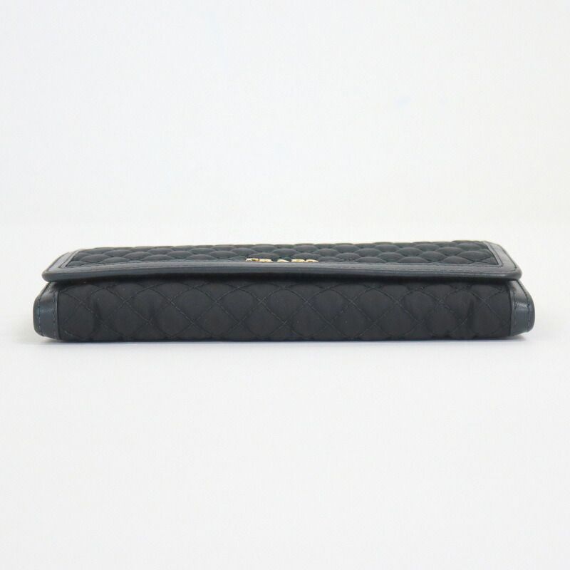 Prada Wallet Black Gold Leather — view 3