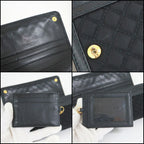 Prada Wallet Black Gold Leather — view 9