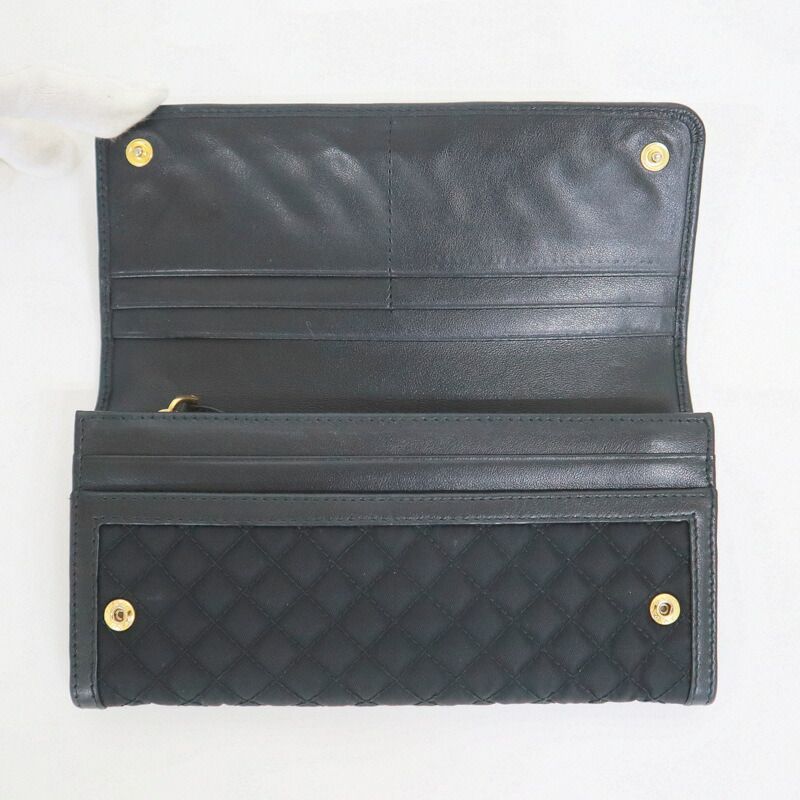 Prada Wallet Black Gold Leather — view 5