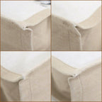 Saint Laurent Rivego Chute Bag Canvas Leather Beige Off White Off-white X Black — view 8