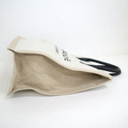 Saint Laurent Rivego Chute Bag Canvas Leather Beige Off White Off-white X Black — view 6