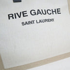 Saint Laurent Rivego Chute Bag Canvas Leather Beige Off White Off-white X Black — view 2