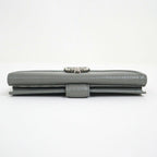 Gucci Horsebit Hook Wallet Leather Moss Gray Silver — view 3