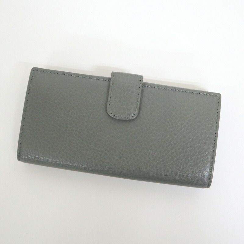 Gucci Horsebit Hook Wallet Leather Moss Gray Silver — view 2