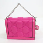 Gucci Mini Shoulder Bag Leather Pink Silver — view 2