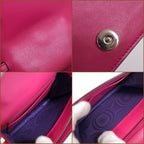 Gucci Mini Shoulder Bag Leather Pink Silver — view 8