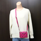 Gucci Mini Shoulder Bag Leather Pink Silver — view 9