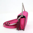 Gucci Mini Shoulder Bag Leather Pink Silver — view 4
