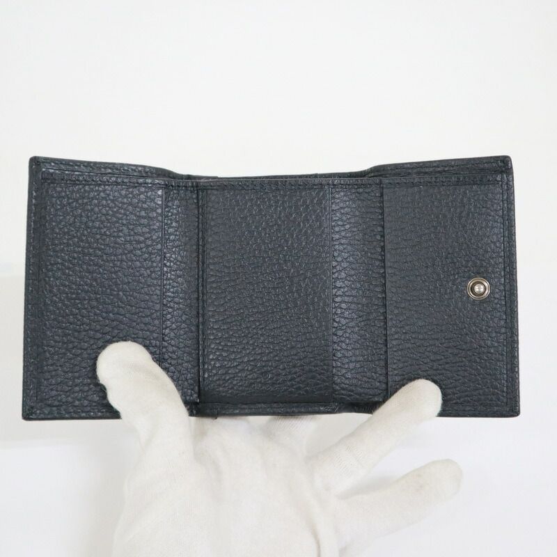Gucci Trifold Wallet Black Leather — view 4
