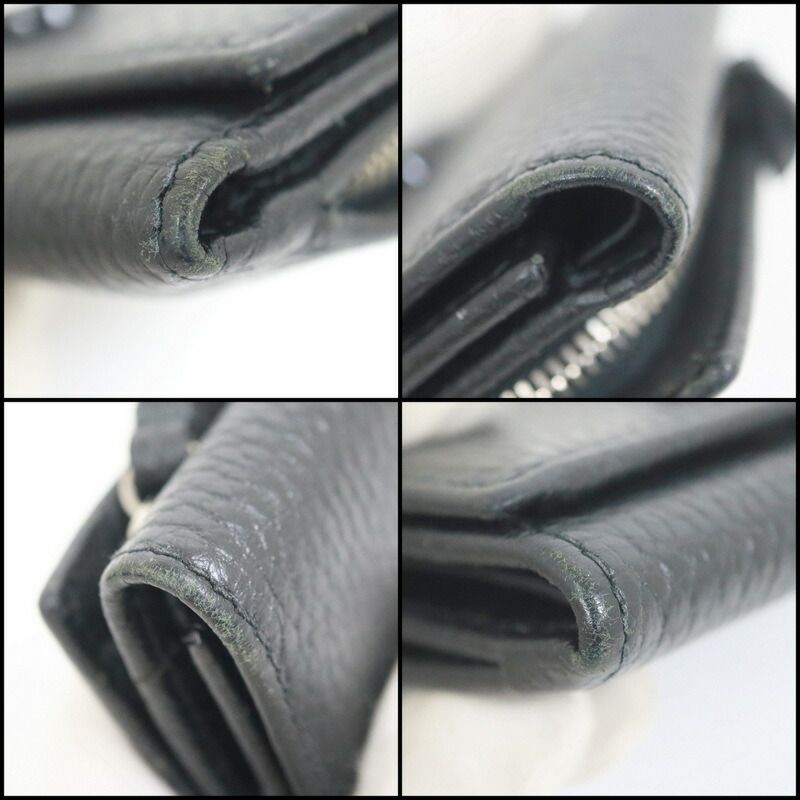 Gucci Trifold Wallet Black Leather — view 9
