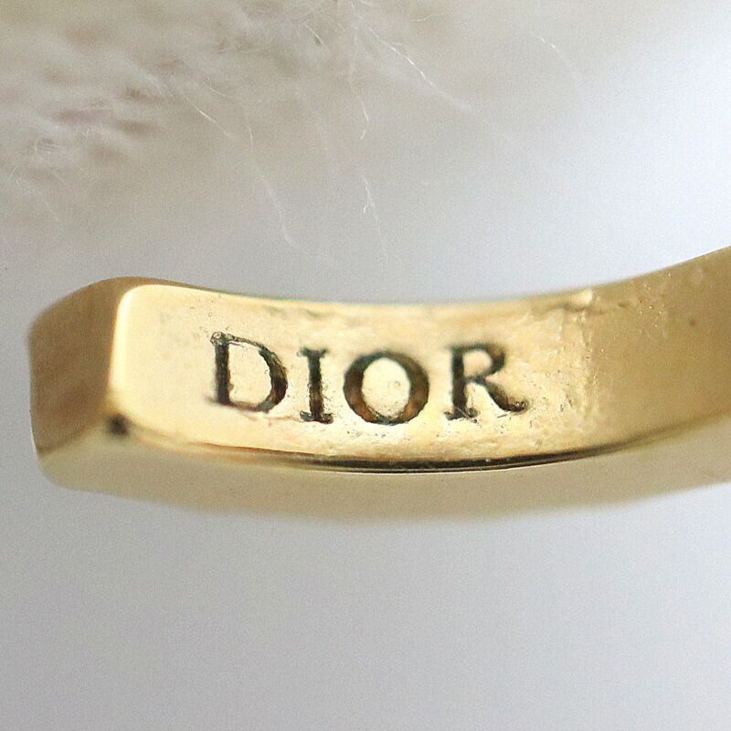 Dior Clair D Lune Swing Earrings Rhinestone Gold Clear — view 8