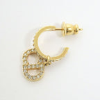 Dior Clair D Lune Swing Earrings Rhinestone Gold Clear — view 3