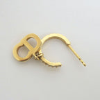 Dior Clair D Lune Swing Earrings Rhinestone Gold Clear — view 4