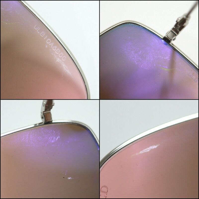 Dior Steria Sunglasses Silver Frame Brown Gradient Lenses — view 4