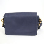 Dior Evolution Shoulder Bag Navy Gold Leather — view 2