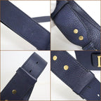 Dior Evolution Shoulder Bag Navy Gold Leather — view 7